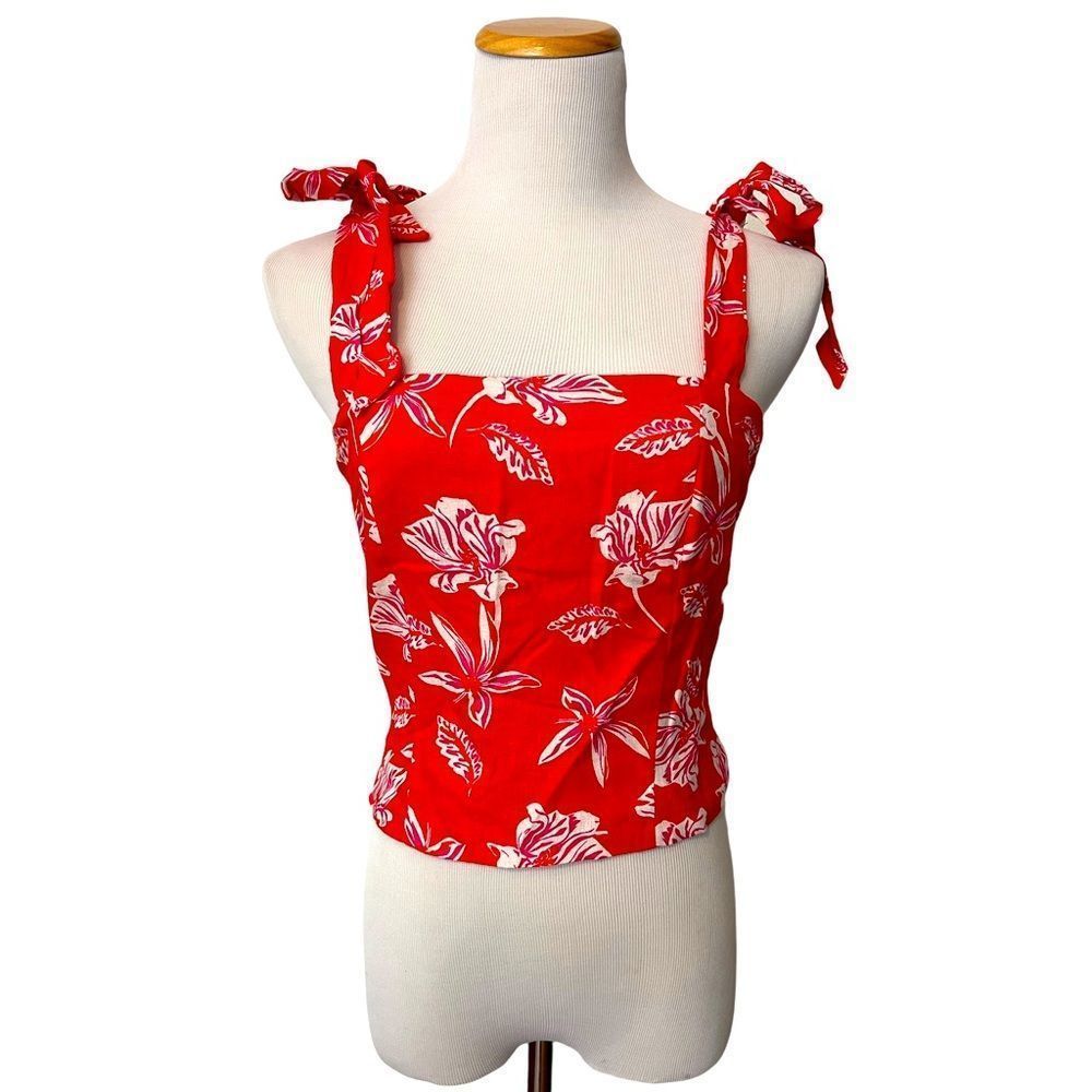 Josie linen blend top, size 4